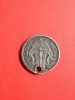 เหรียญเงินบาทหนึ่ง ร. 6 พ.ศ. 2460 สวยคมชัดมีรูเจาะสำหรับแขวน