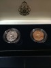 เหรียญมหาธาตุเจดีย์ภักดีประกาศนื้อเงินและเนื้อทองแดง ปี พ.ศ.2545 อยู่ในกล่องกำมะหยี่