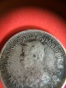 เหรียญเงินพระบรมรูป - ตราแผ่นดิน ร.5 เฟื้องหนี่ง ร.ศ.124 สภาพสวยงาม