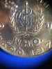 เหรียญหนึ่งบาทองค์การอนามัยโลก(WHO)เนื้อกะไหล่ทอง ปี พ.ศ. 2516
