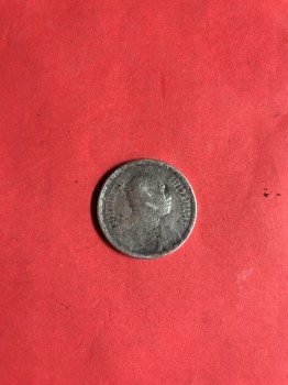 เหรียญเนื้อเงินหนึ่งบาท ตราพระบรมรูปร.6 - ตราไอราพรต พ.ศ.2456 สวยพอใช้ เดิมๆ