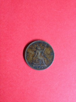 เหรียญทองแดงพระบรมรูป - พระสยามเทวาธราช  1 อัฐ ร.ศ. 115 สภาพพอสวย