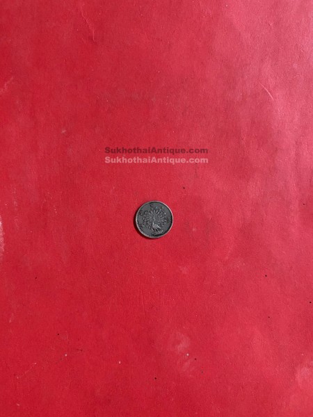เหรียญเนื้อเงิน Rupee ของพม่าตรานกยูงเล็ก ปี1214  สภาพสวยงามคมชัดมากๆ