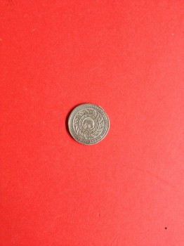 เหรียญเงินพระมหามงกุฎ-พระแสงจักร สองไพ ร.4 พ.ศ.2403  ขนาด13.00 มม.(ช้างใหญ่) ร.4 สวยคมชัดมากๆ