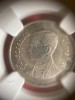 เหรียญหนึ่งบาทเล็กรุ่นแรกหายากปี 2529 เนื้อนิเกิล ช่่อฟ้าสั้น ส่งคัดเกรด