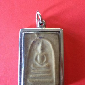 สมเด็จเผ่าปี 2495 พิมพ์ใหญ่พระประธาน เลี่ยมกรอบแสตนเลส พร้อมบูชาขึ้นคอ - Image 4