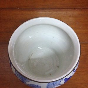 โถเป็ดกอบัวรัตนโกสินทร์สีขาวฟ้าใบใหญ๋ - Image 3