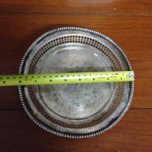 ถาดสัมฤทธิ์เก่าขนาด เส้นผ่าศูนย์กลาง 8 "มีรูปช้างอยู่กลางถาด - Image 2