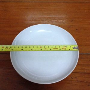 ฝาถ้วยกังใสเนื้อแกร่งโบราณขาวฟ้าลายม้า 8 ตัว มีตัวหนังสือ 4 ตัวที่ฝาเส้นผ่าศูนย์ 7 นิ้ว - Image 4