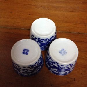 ถ้วยน้ำชาเก่าลายมังกรมี 3 ใบ - Image 2