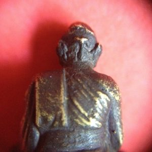 หล่อทองเหลืองโบราณหลวงพ่อนุ้ยวัดคุ้งยางป่ากุมเกาะ มีกริ่ง - Image 4