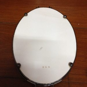 ถาดกระเบื้องโบราณรูปไข่ขนาด 10"x14"ลายดอกไม้ป่าสีขาวกับสีม่วง หายากสมบูรณ์สวยงามมากๆไม่มีซ่อม(มีหู,มีดุมขาครบ) - Image 3