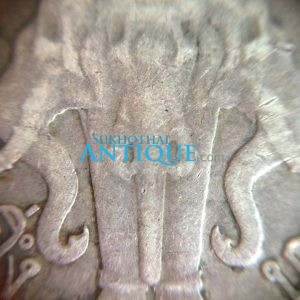 เหรียญเนื้อเงินหนึ่งบาท ตราพระบรมรูปร.6 - ตราไอราพรต พ.ศ.2456 เป็นปีหายากมากสวยงามคมชัด - Image 4