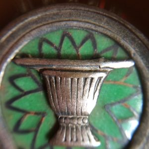 เหรียญเครื่องราชอิสริยาภรณ์พานมงกุฎครอบเนื้อเงินลงยา(น่าจะสมัยร.7)สมบูรณ์พร้อมแถบ - Image 3