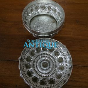 ตลับเนื้อเงินโบราณใบใหญ่ - Image 3