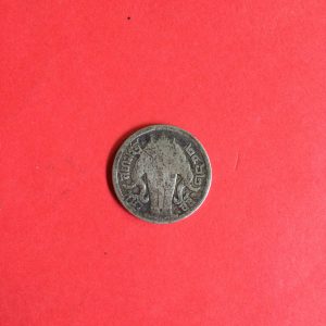 เหรียญเงินพระบรมรูป - ตราไอราพต ร.6 หนี่งสลึง พ.ศ.2462 สภาพสวยงามมากๆ - Image 2