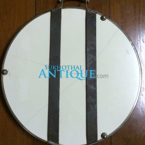 ถาดกระเบื้องโบราณ ขนาด 18 นิ้ว ลายดอกกุหลาบบานแดง 1 เหลือง 1 นอกนั้นดอกอื่นๆ เหลือง 7 ดอก - Image 4