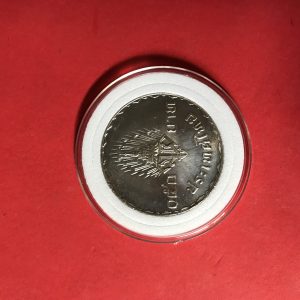 เหรียญกษาปณ์ที่ระลึกพระราชพิธีอภิเษกสมรส มหาวชิราลงกรณ-โสมสวลี ขนาดใหญ่ 35 มม.เนื้อเงิน  3 มกราคม พ.ศ. 2520 - Image 2