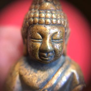 พระกริ่งเนื้อทองแดงผิวไฟ ใต้ฐาน โค๊ต จปร. เสียงกริ่งดังกังวาลมาก - Image 3