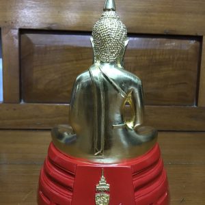 พระบูชาหลวงพ่อโสธรเนื้อทองเหลือง ปิดทองฐานแดง ขนาด 5" รุ่นสร้าง รพ. - Image 3