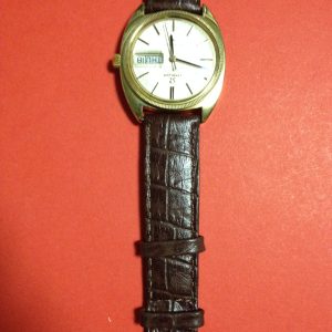 นาฬิกา Omega รุ่นหอดูดาว ทรงจานบินหุ้มทอง14K หน้าลายเสิ้ยน ขอบหยัก Automatic  เครื่องเดิมไม่เคยซ่อม มีเปลี่ยนหนังใหม่ - Image 2