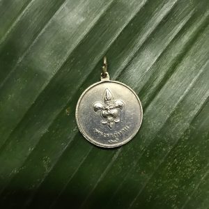 เหรียญพระราชทาน ลูกเสือ พิมพ์ลึก  เก้าหางสั้น มีลายเซ็นเล็ก - Image 4