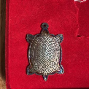 เหรียญพญาเต่าเรือน หลวงพ่อหลิว วัดไร่แตงทอง นครปฐม  ปี 2537 " รุ่น สุขใจ " เนื้อ นวะโลหะผิวไฟ ตอก 2 โค๊ตมีบอลกล่องเดิม - Image 3