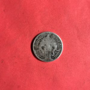 เหรียญเนื้อเงินหนึ่งบาท ตราพระบรมรูปร.6 - ตราไอราพรต พ.ศ.2456 สวยพอใช้ เดิมๆ - Image 3