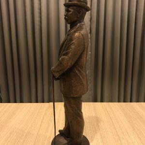 องค์หล่อพระปิยะมหาราช ทรงยืน ขนาดความสูงประมาณ 9" เนื้อทองแดงสัมฤทธุ์ หล่อโบราณ หายาก - Image 2