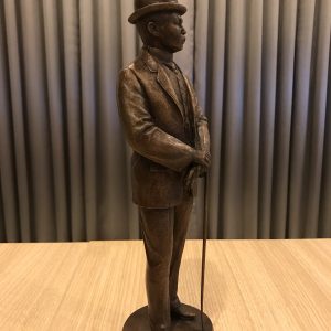 องค์หล่อพระปิยะมหาราช ทรงยืน ขนาดความสูงประมาณ 9" เนื้อทองแดงสัมฤทธุ์ หล่อโบราณ หายาก - Image 4