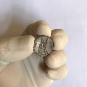 เหรียญทองแดงพระบรมรูป - พระสยามเทวาธราช 1 โสฬส ร.ศ. 118 สภาพชัดเจนสวยงาม เหรียญที่ 4 - Image 3