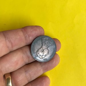 เหรียญทองแดง 1 เซี้ยว  ร.ศ.109  สมัยรัชกาลที่ 5 หน้าตรงพระบรมรูป - พระสยามเทวาธิราช สภาพสวยงามสมบูรณ์ (หัวก้อยตรง ) - Image 2