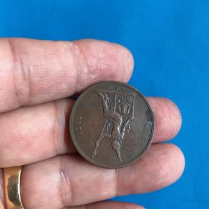 เหรียญทองแดง 1 เซี้ยว  ร.ศ.121  สมัยรัชกาลที่ 5 ตรา พระบรมรูป - พระสยามเทวาธิราช สภาพสวยงามสมบูรณ์ - Image 4