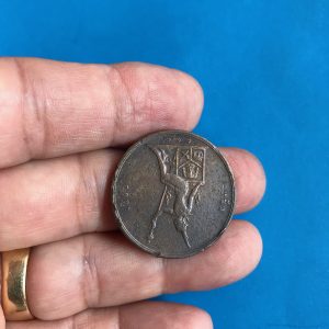 เหรียญทองแดง 1 เซี้ยว ร.ศ.118 สมัยรัชกาลที่ 5 ตรา พระบรมรูป - พระสยามเทวาธิราช สภาพสวยงาม - Image 4