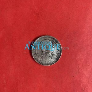 เหรียญเนื้อเงินหนึ่งบาท ตราพระบรมรูปร.6 - ตราไอราพรต พ.ศ.2460 สวยงามคมชัดเดิมๆ - Image 2
