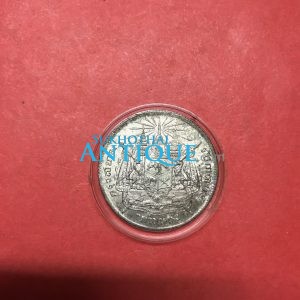 เหรียญเงินหนี่งบาทพระบรมรูป - ตราแผ่นดิน รัชกาลที่ 5 ลายละเอียดอยู่ครบ ไม่ผ่านการล้างมาก่อน ส่งประกวดได้สบาย สวยงามคมชัด - Image 3