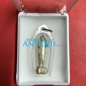 พระสิวลีมหาลาภ หลวงพ่อเกษมลอยองค์ รุ่น ญ.ส.ส. ปี 2533 เนื้อเงินเลี่ยมกรอบพลาสติกสวยงามพร้อมใช้(ทันหลวงพ่อปลุกเสก) - Image 3