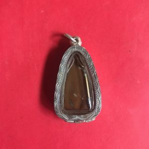 เหรียญหลวงพ่อพุทธเรืองฤทธิ์วัดสว่างอารมณ์ อ.สวรรคโลก จ.สุโขทัย รุ่น 1เนื้อทองแดงเก่ามาก เลี่ยมกรอบเงินโบราณลงยา - Image 2