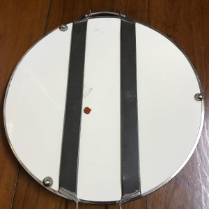 ถาดกระเบื้องโบราณสมัยร .5 ขนาด สผ 16"  สไตล์”วิคตอเรีย”ลายดอกเต็มสีชมพูบาน 2 ดอกตูม 2 ดอกนำ้เงิน 3 ดอก - Image 4