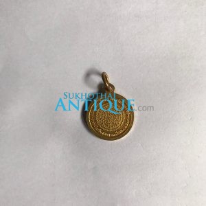 เหรียญทองแดงกลมเล็กกะไหล่ทองหลวงพ่อเงิน รุ่น ร่วมใจสร้างสะพาน 23 มีนาคม 2528 พิมพ์ใหญ่สวยงามมากๆ เหรียญที่ 2 - Image 4
