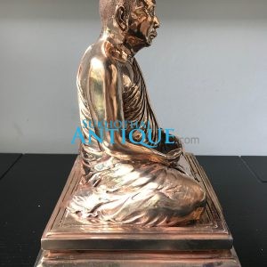 พระบูชาสมเด็จพระญาณสังวร(เนื้อนวะ)ขนาดหน้าตัก 4.9นิ้ว) รุ่น คชวัตร  วัดบรวรนิเวศ ปี2546 บรรจุจีวรและพระเกศาสมเด็จพระสังฆราช - Image 3