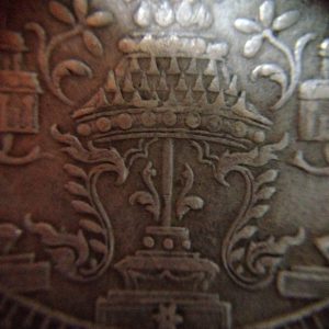 เหรียญเงินหนึ่งบาทร.4 พ.ศ.2403(พระมหามงกุฎ-พระแสงจักร) สภาพสวยงามคมชัดมากๆ เหรียญที่  2 - Image 4