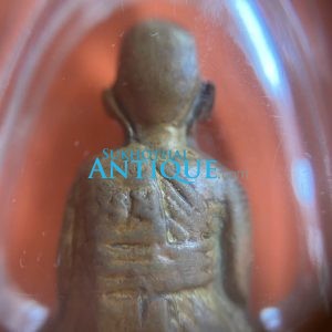 หล่อพระปั้มหลวงพ่อมุ่ยวัดดอนไร่รุ่น 2 จมูกชมพู่หลังหนังสือ 3 แถว สวยเดิม - Image 4