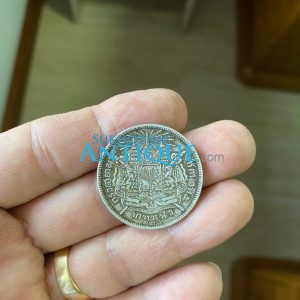 เหรียญเงินบาทหนึ่ง ร.5 หลังตราแผ่นดิน ร.ศ.126 เป็นปีหายากผลิตน้อยสวยคมชัดมากๆ - Image 2
