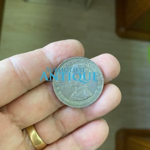 เหรียญเงินบาทหนึ่ง ร.5 หลังตราแผ่นดินไม่มี ร.ศ.ตอกโค๊ตด้านหัว เดิมๆสวยคมชัดมากๆ - Image 3