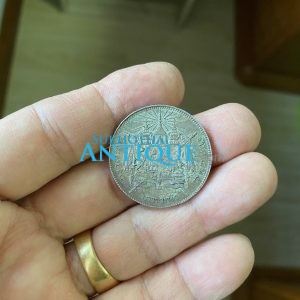 เหรียญเงินบาทหนึ่ง ร.5 หลังตราแผ่นดินไม่มี ร.ศ.ตอกโค๊ตด้านหัว เดิมๆสวยคมชัดมากๆ - Image 4