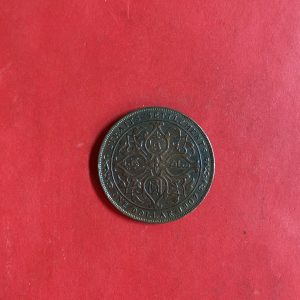 เหรียญเงินเก่ากลุ่มประเทศSTRITS SETTLEMENTS   พระเจ้าเอ็ดเวิดร์ ที่ 7 EMPEROR  ONE DOLLAR ปี  1907  สภาพผิวเหลือบรุ้งสวยคมมาก - Image 3