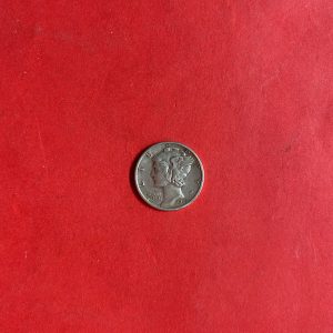 เหรียญเก่าเนื้อเงินประเทศ USA ราคา10 Cent " Mercury "ปี1943 ประมาณพ.ศ.2486 - Image 2