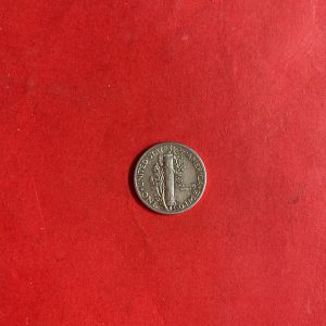 เหรียญเก่าเนื้อเงินประเทศ USA ราคา10 Cent " Mercury "ปี1943 ประมาณพ.ศ.2486 - Image 3