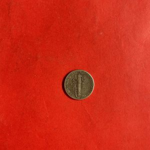 เหรียญเก่าเนื้อเงินประเทศ USA ราคา10 Cent " Mercury "ปี1939 ประมาณพ.ศ.2482 - Image 4